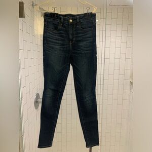 American Eagle, size 4, blue jeggings